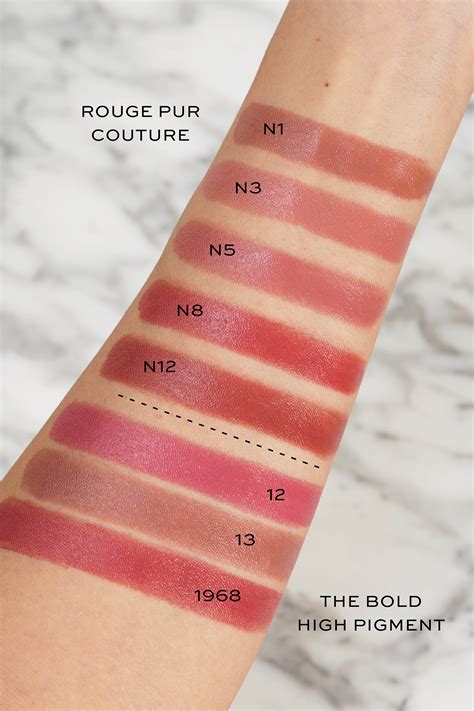 ysl rouge pur couture 11 swatch|ysl rouge pur couture shades.